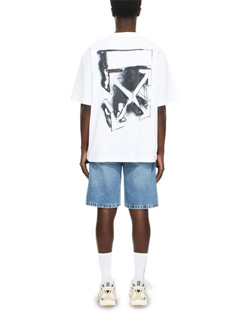 Paint Arrow Skate T-shirt OFF WHITE | 44MAA120S26J00J100